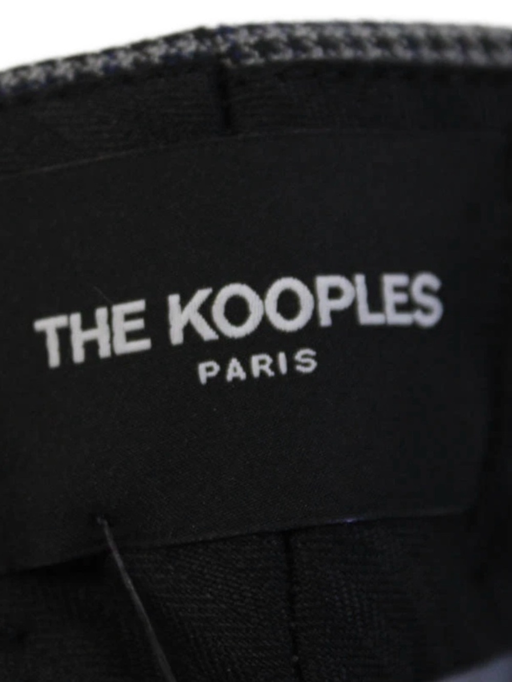 The Kooples Women’s Gray Micro-Houndstooth Slim Dress Pants - Picture 4 of 5